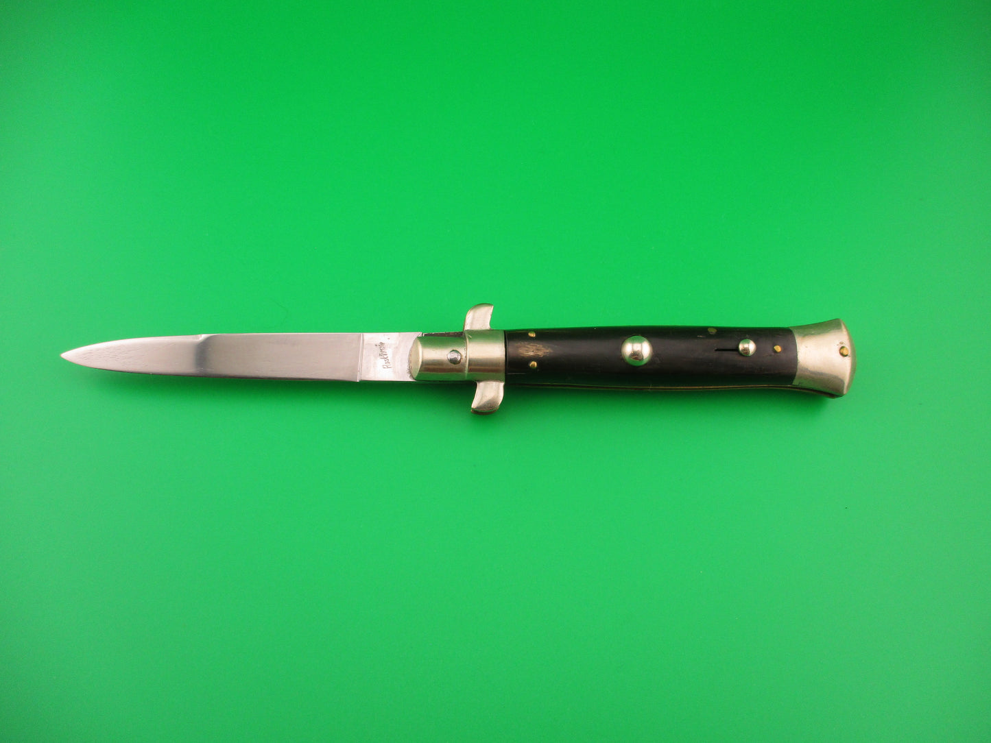 Rostfrei (slant) PATENT 20cm Italian Vintage BoBc Black automatic knife