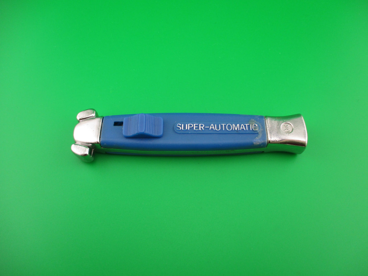 STAINLESS ROSTFREI 20cm RARE Light Blue Super Automatic OTF DA vintage switchblade knife