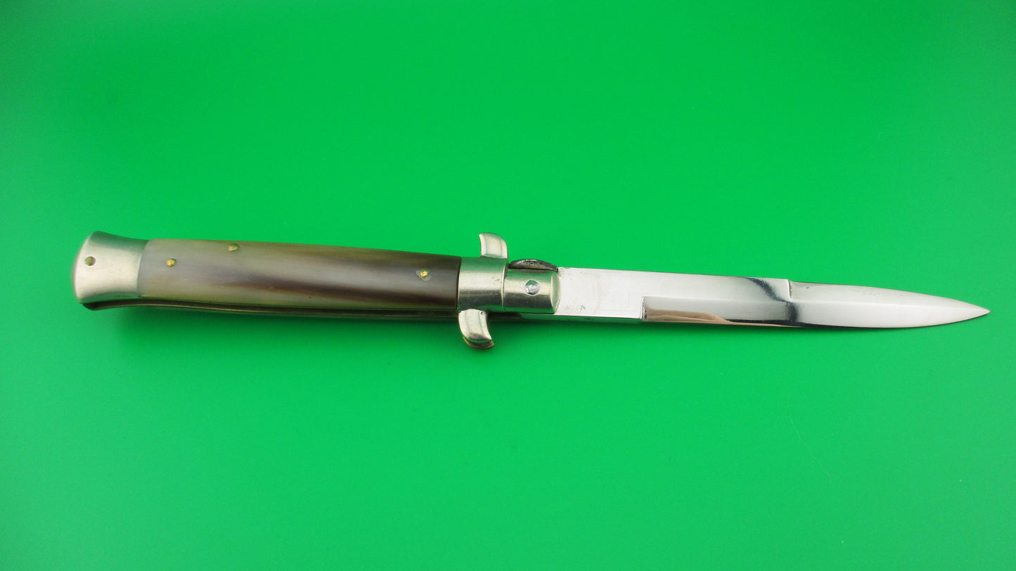 Sterile 23cm Italian Picklock Vintage French Tip Horn automatic knife