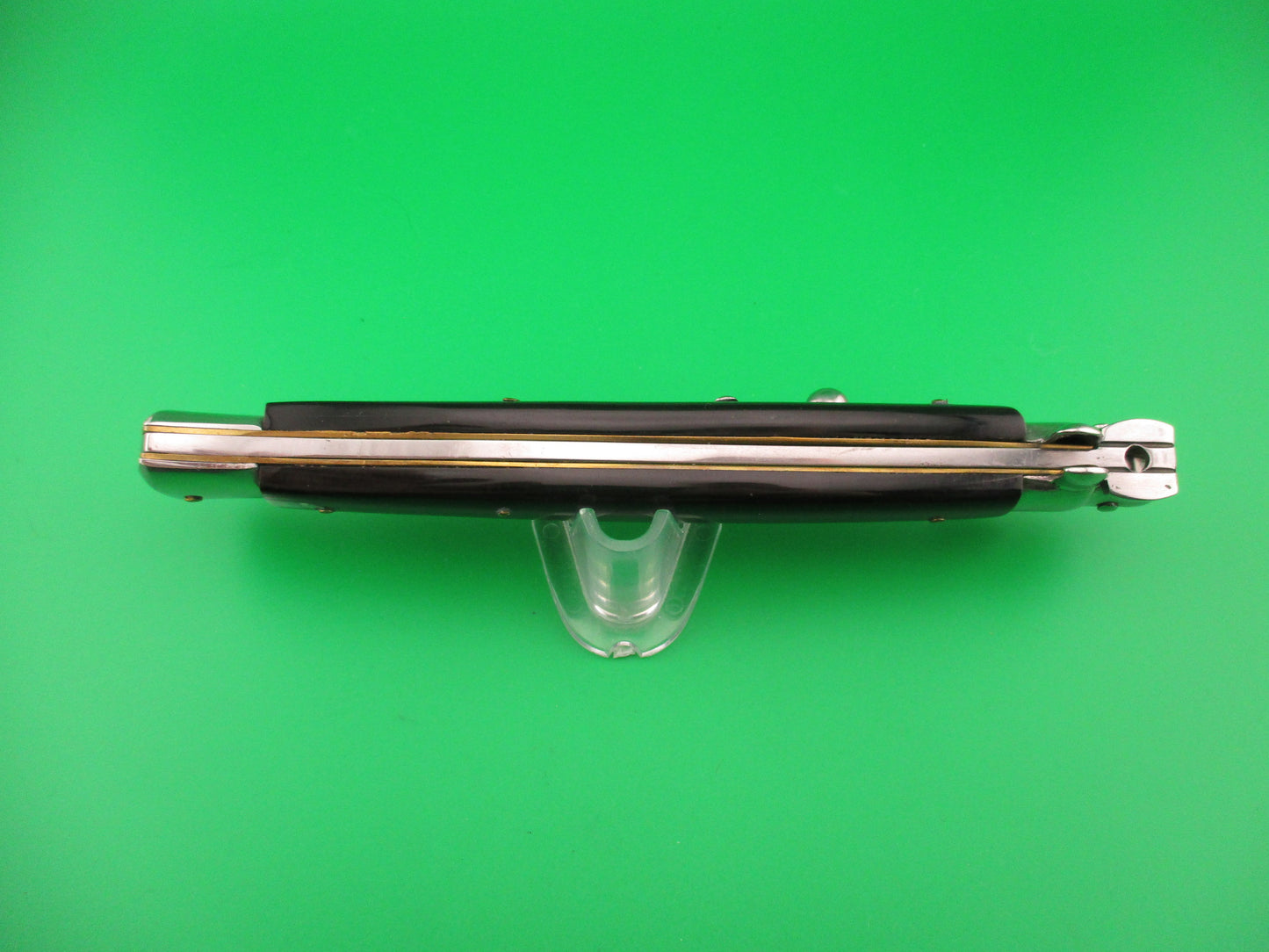 OSK MADE IN ITALY 33cm Italian KRIS swivel bolster Brazilian horn switchblade knife