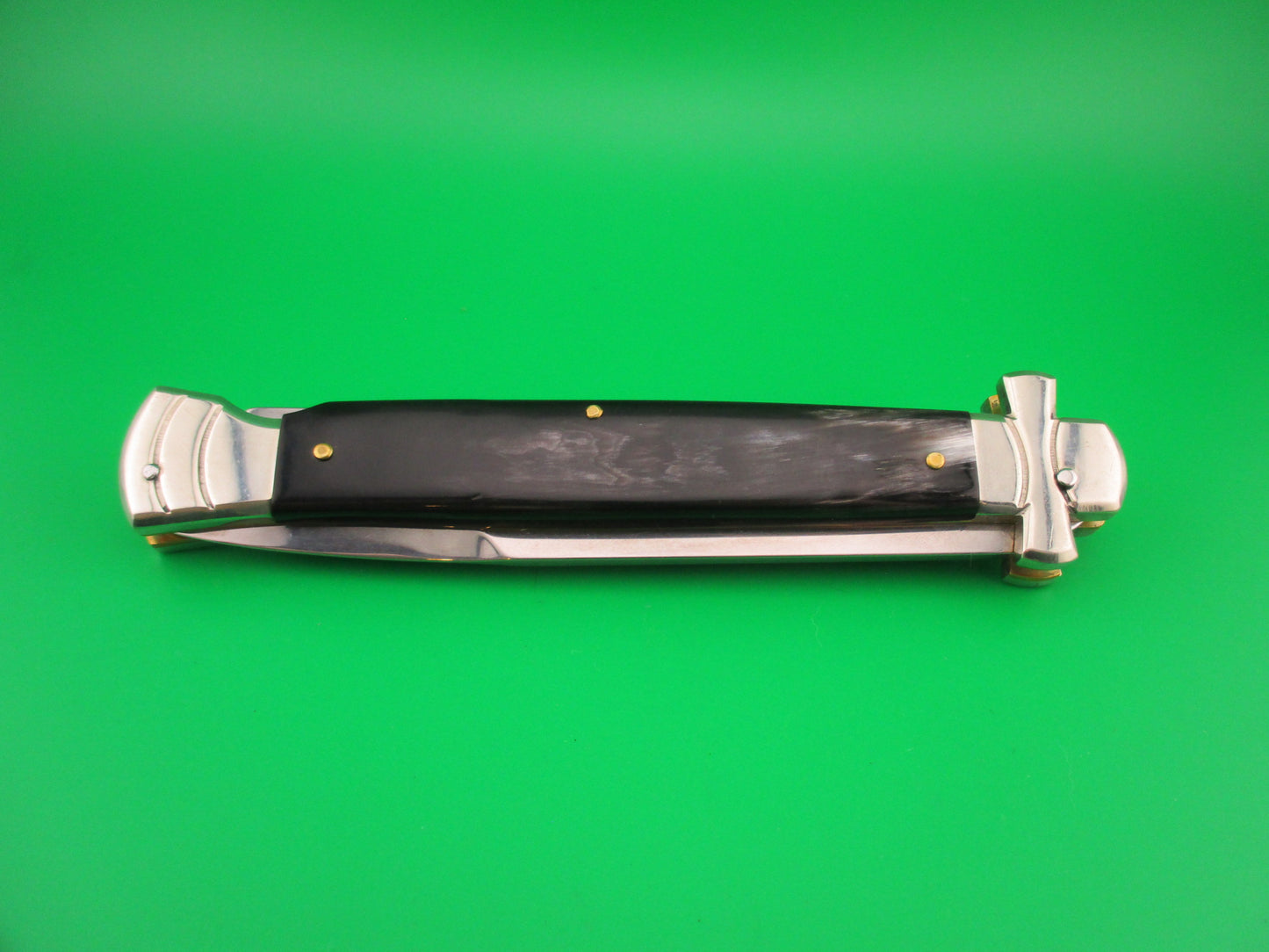 AGA CAMPOLIN 28cm Italian Maltese crossguard horn automatic knife