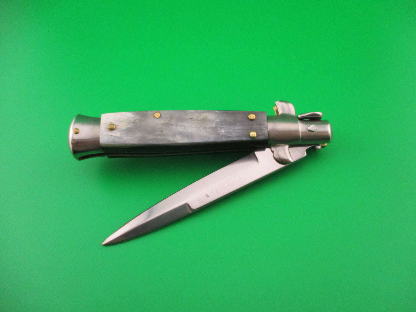 MANIAGO ITALY 18cm Italian Picklock Horn Stiletto automatic knife