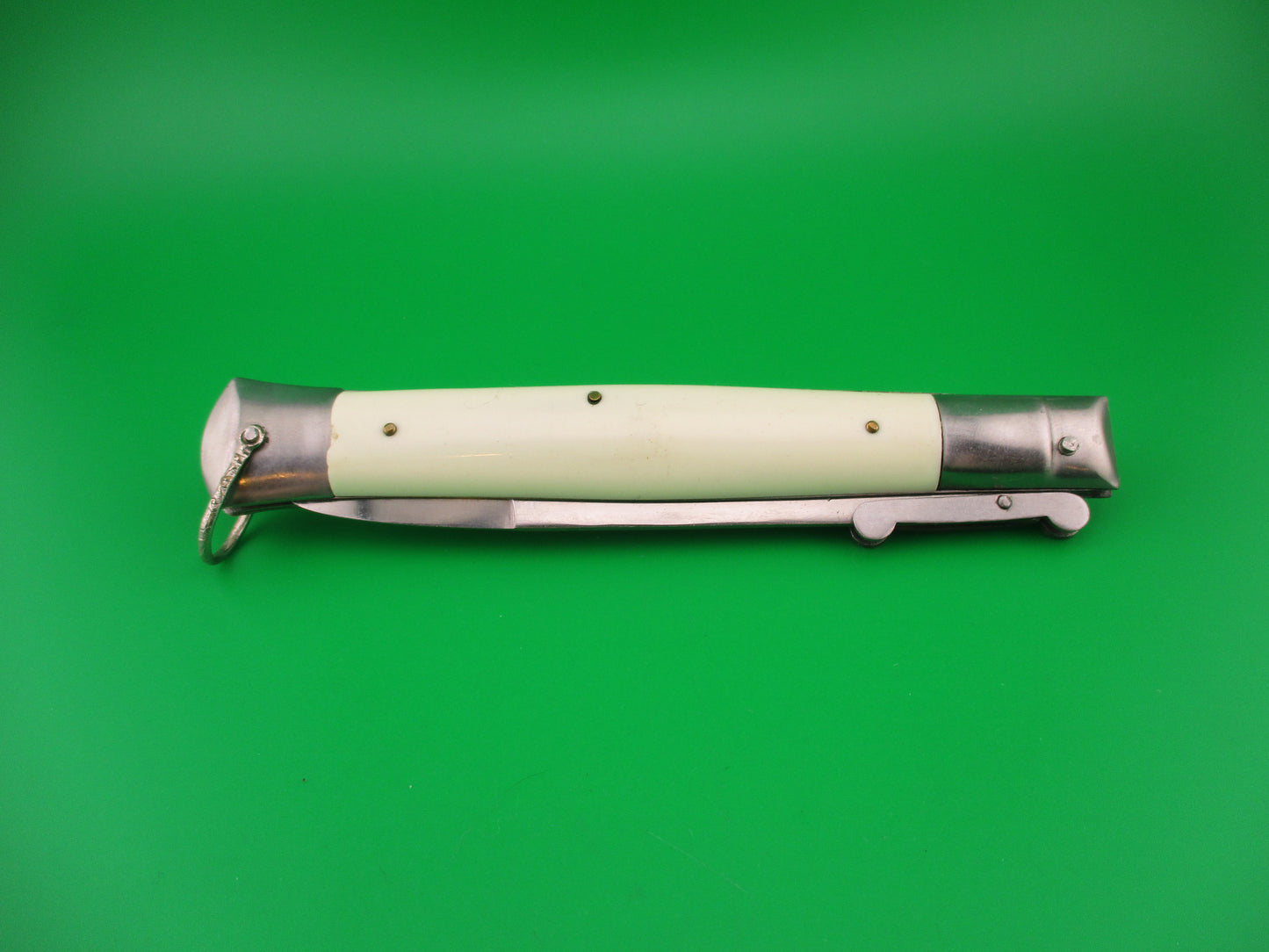 Rizzuto Estileto Milano 27cm Japanese Swing guard White vintage automatic knife