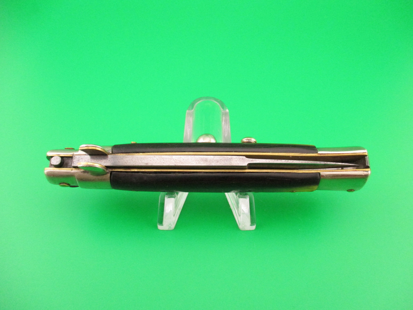 CORICAMA 21cm Italian Picklock Horn Red Dot safety switchblade knife