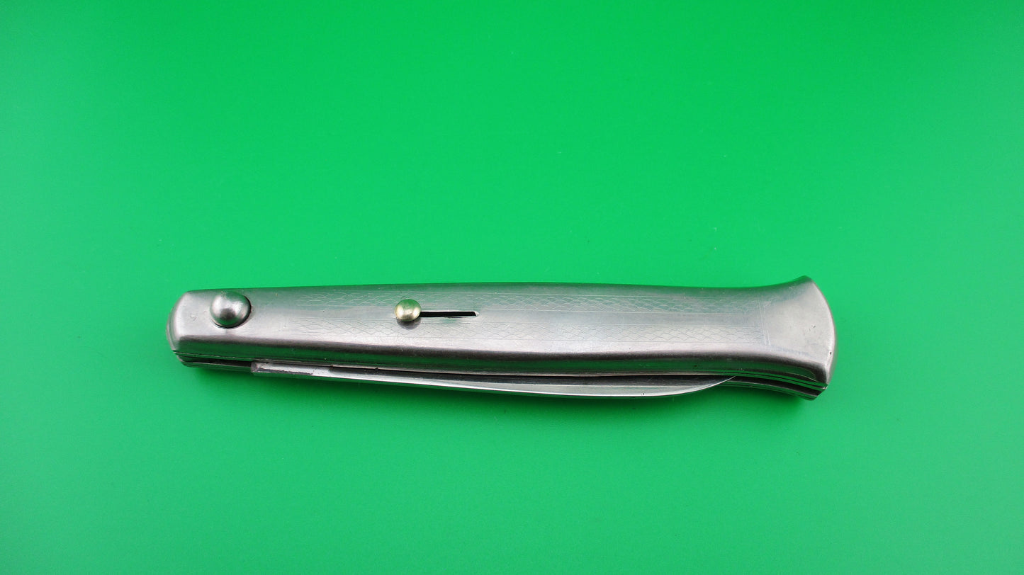 PATENT ROSTFREI 21cm Italian All Metal Fishtail vintage switchblade knife