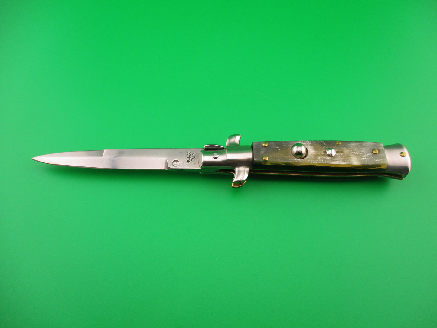 MANIAGO ITALY 18cm Italian Picklock Horn Stiletto automatic knife
