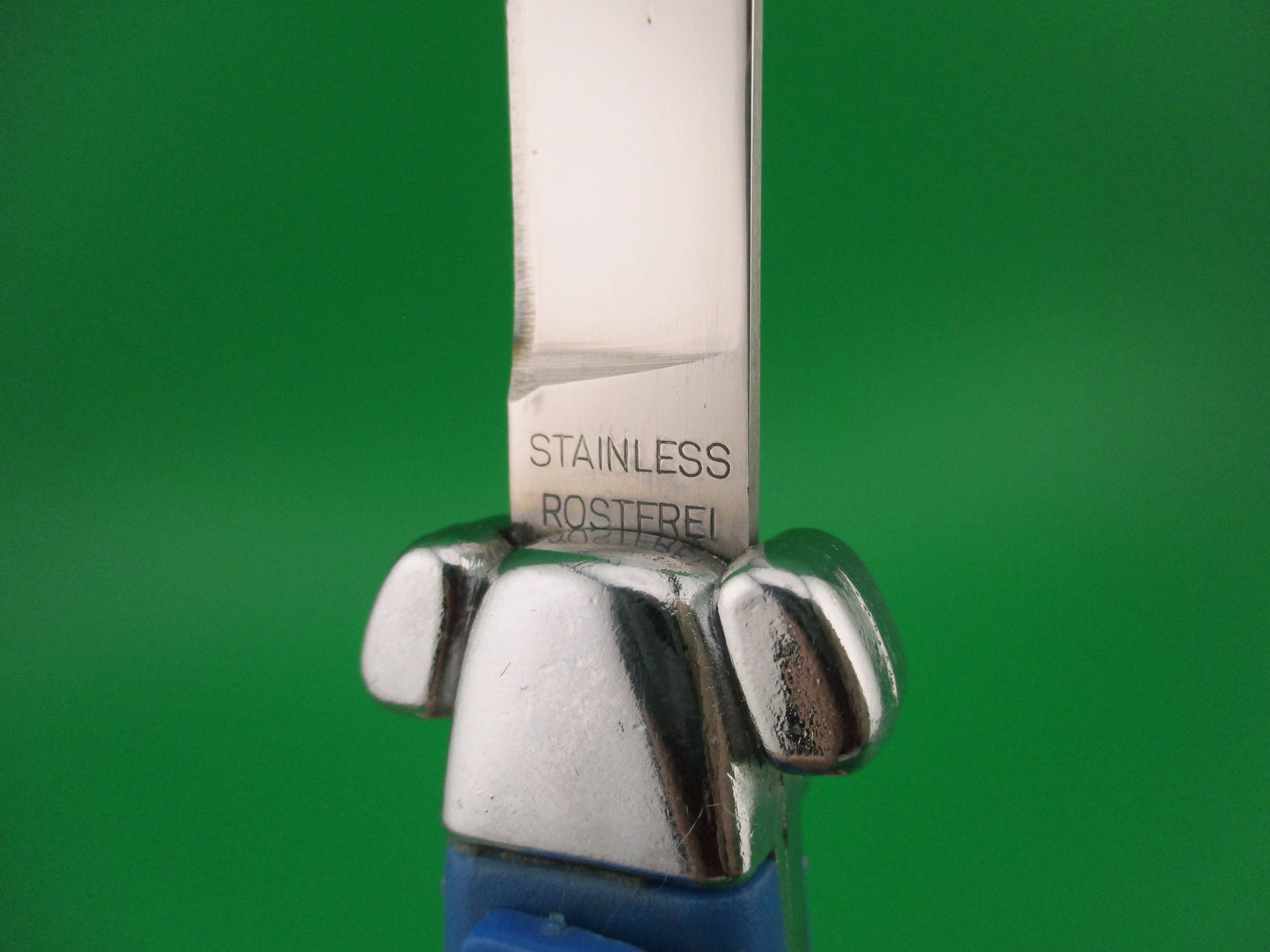 STAINLESS ROSTFREI 20cm RARE Light Blue Super Automatic OTF DA vintage switchblade knife