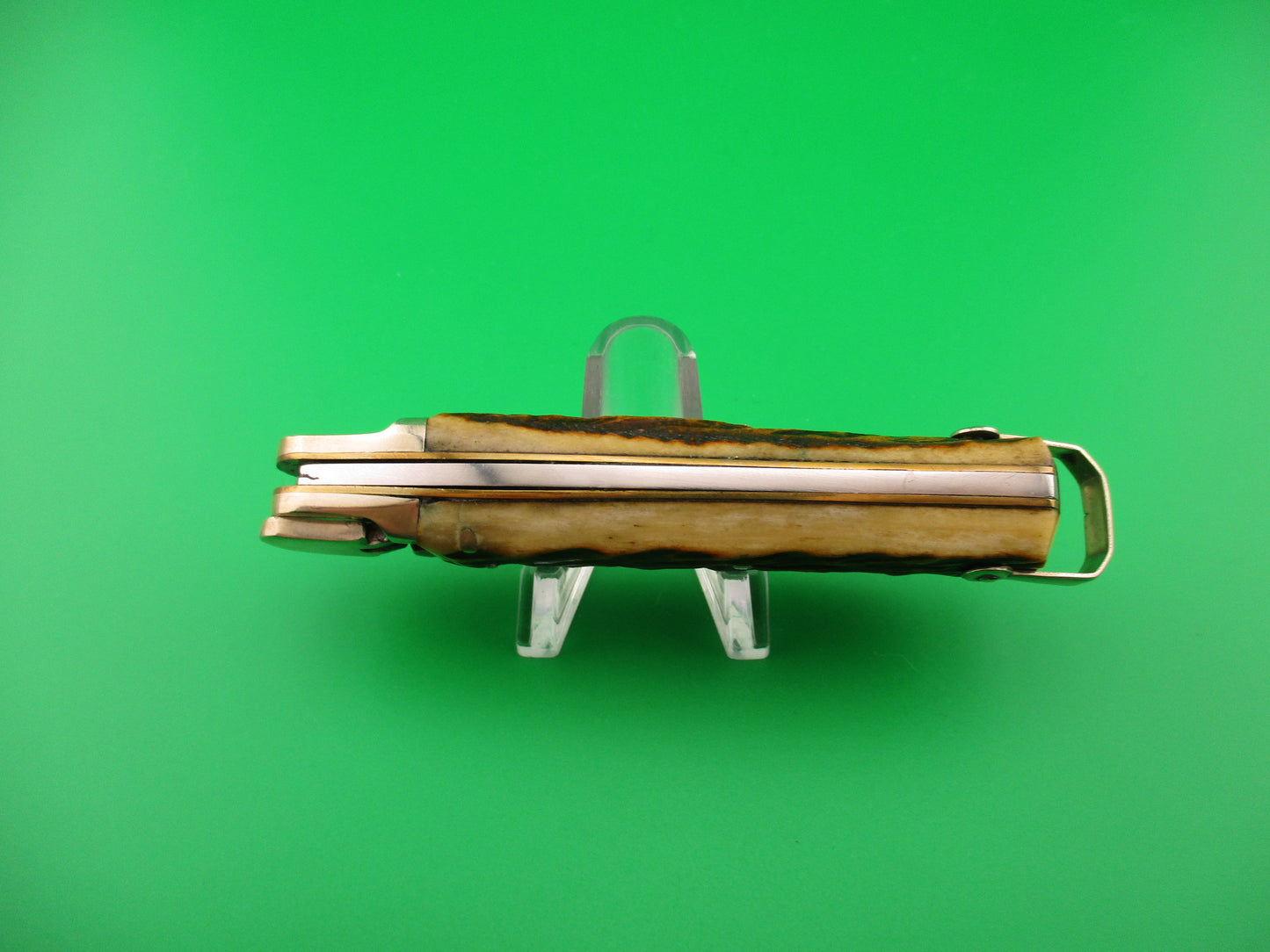 MAKINOX 18cm French Lever Jigged bone Stag Vintage automatic knife