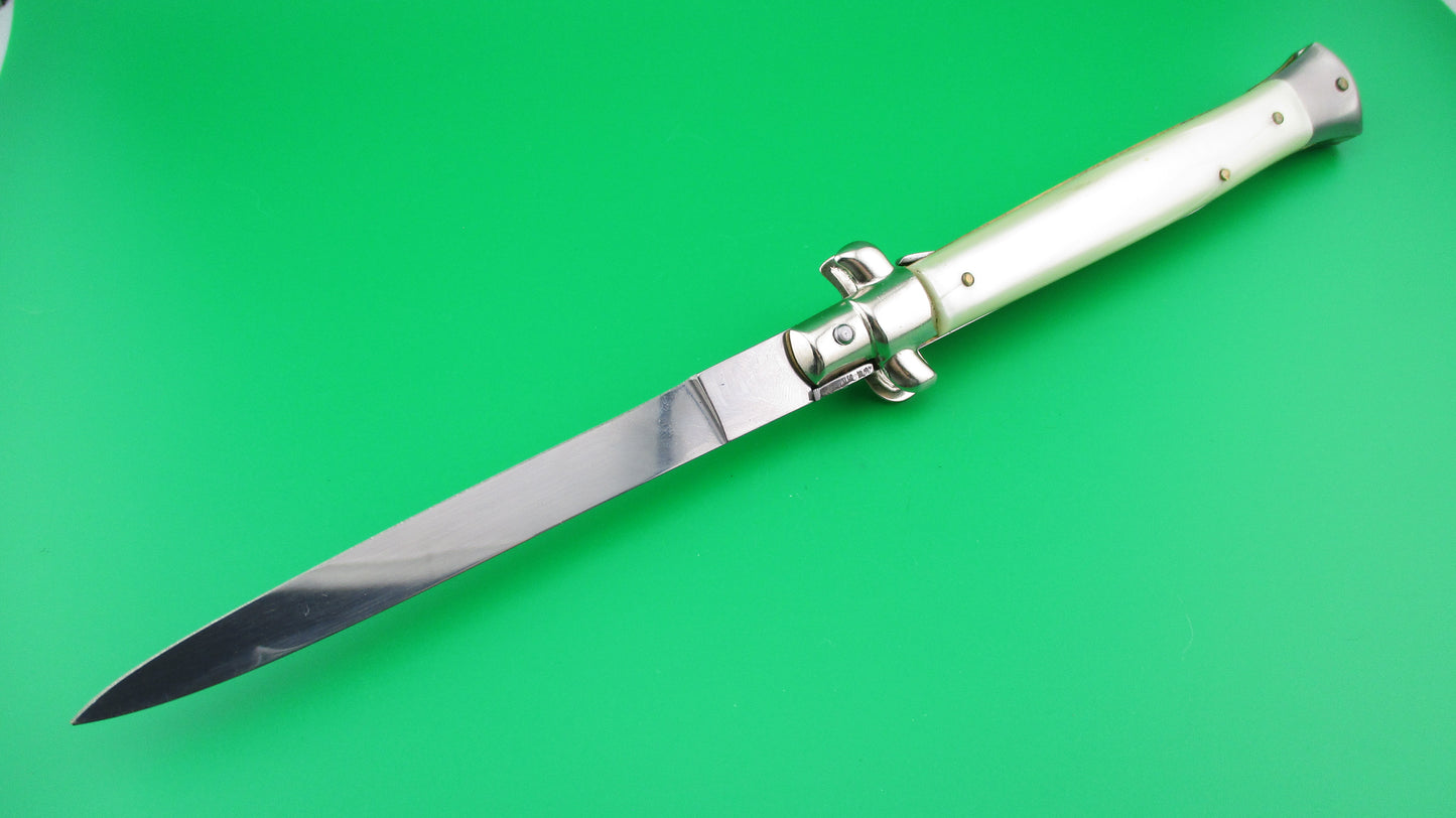 z ITALY STAINLESS 28cm Italian Stiletto swivel bolster automatic knife