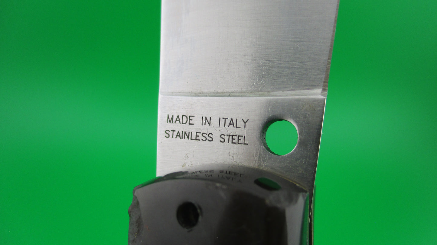 AKC 22cm Italian CATALANA Black vintage curved automatic knife