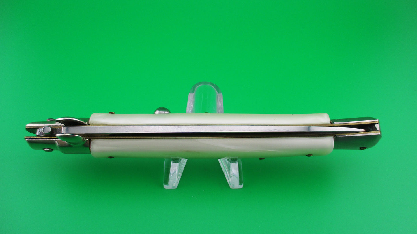 z ITALY STAINLESS 28cm Italian Stiletto swivel bolster automatic knife