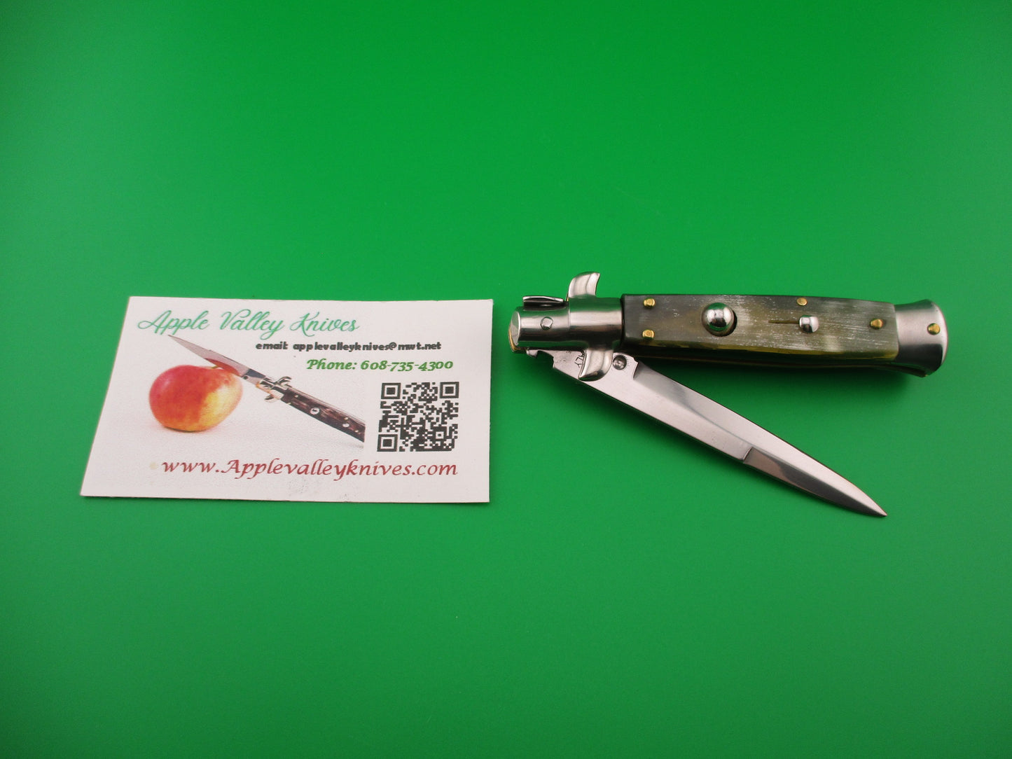MANIAGO ITALY 18cm Italian Picklock Horn Stiletto automatic knife