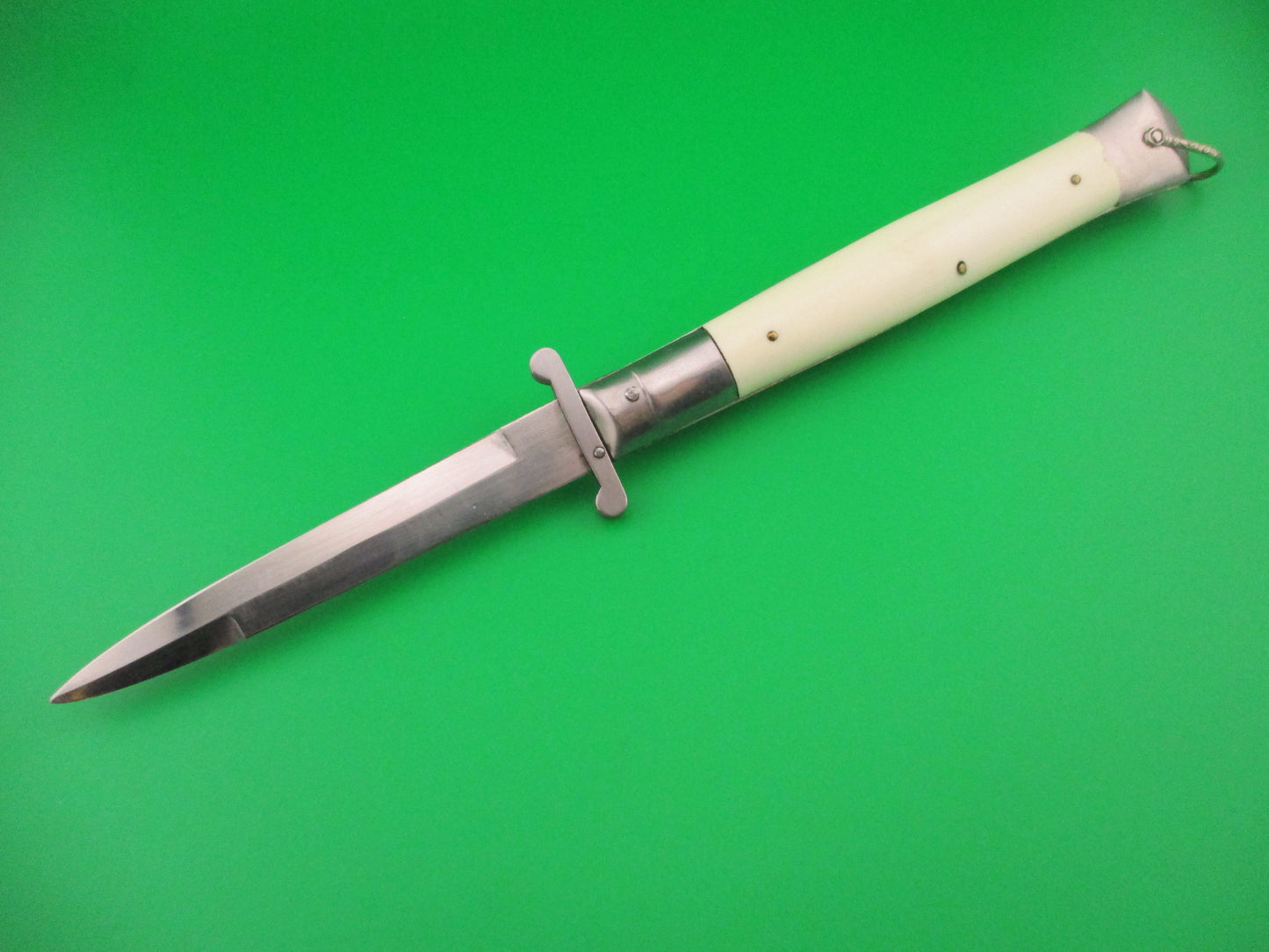 Rizzuto Estileto Milano 27cm Japanese Swing guard White vintage automatic knife