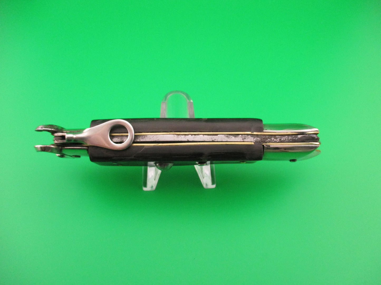 INOX 22cm Italian Fulcrum Shark Tooth Shell Puller Vintage 1960s automatic knife
