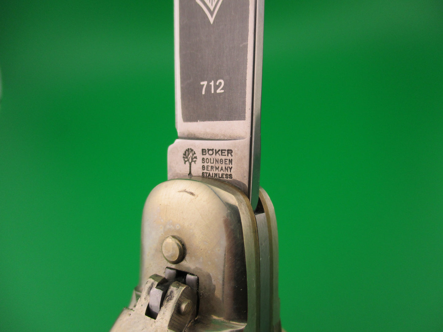 z BOKER TREE BRAND CLASSIC 712 11cm German Lever automatic knife Jigged bone