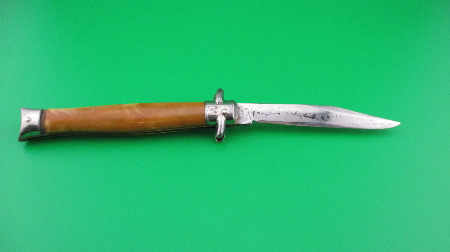 z Colonial SHUR-SNAP Early Gen 3 Bowtie Caramel swirl vintage automatic knife