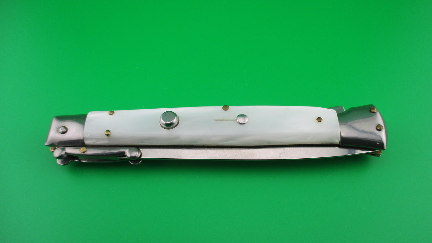 FRANK B ITALY 28cm Italian Swing Guard Pearlex automatic knife