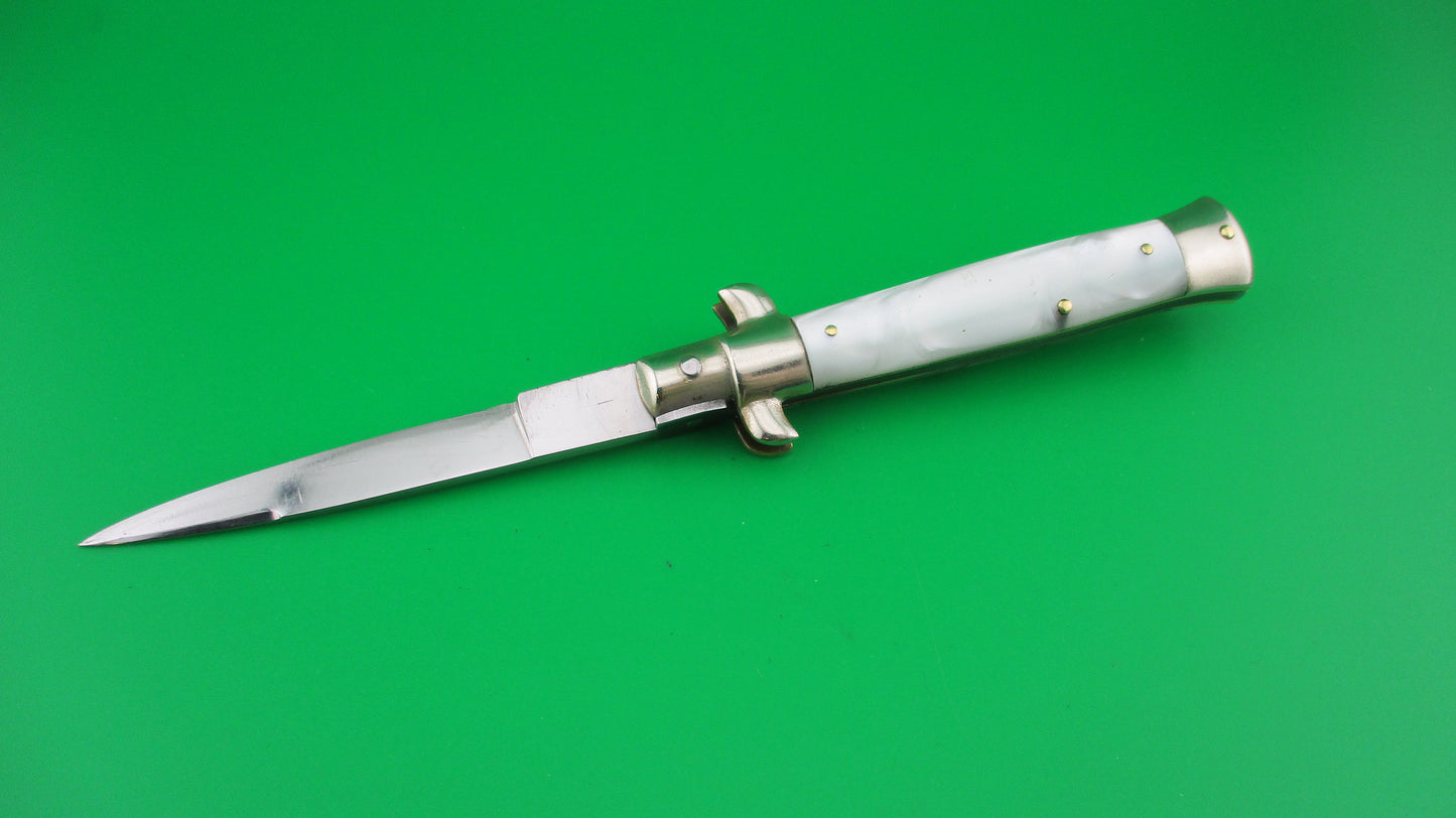 z Rostfrei IMPORT 18cm Italian Transitional Stiletto Pearlex automatic knife