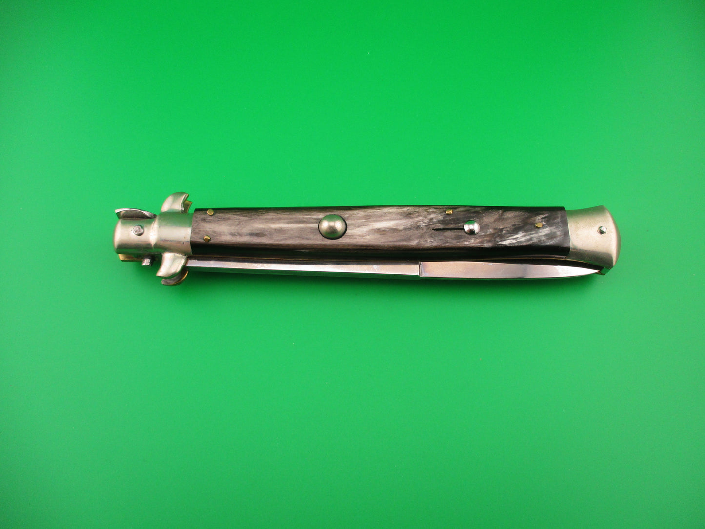AGA CAMPOLIN MANIAGO ITALY 33cm Italian Picklock Limited Edition Gray horn automatic knife