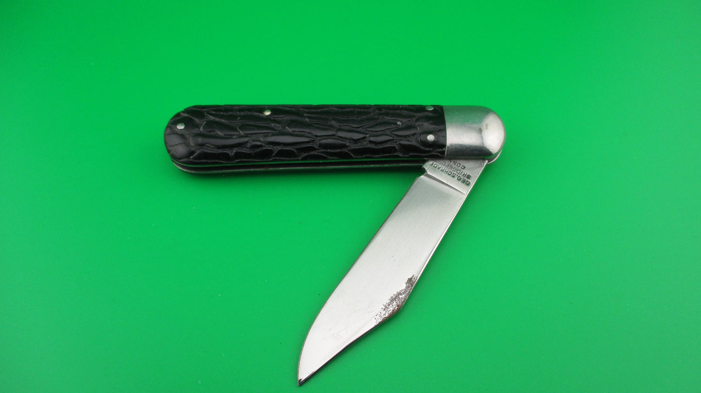 PRESTO Scout Black Wormgroove model 1000 Vintage 1940s automatic knife