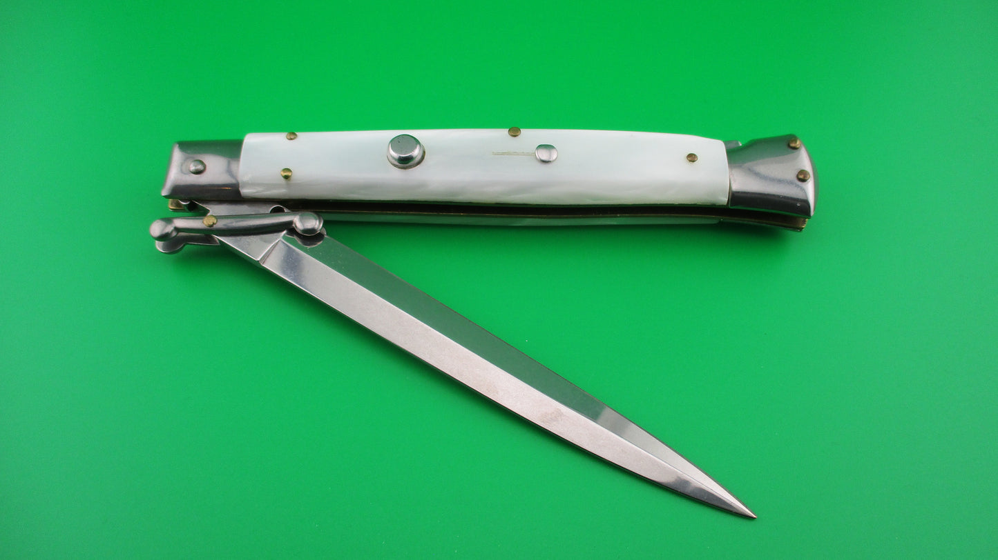 FRANK B ITALY 28cm Italian Swing Guard Pearlex automatic knife