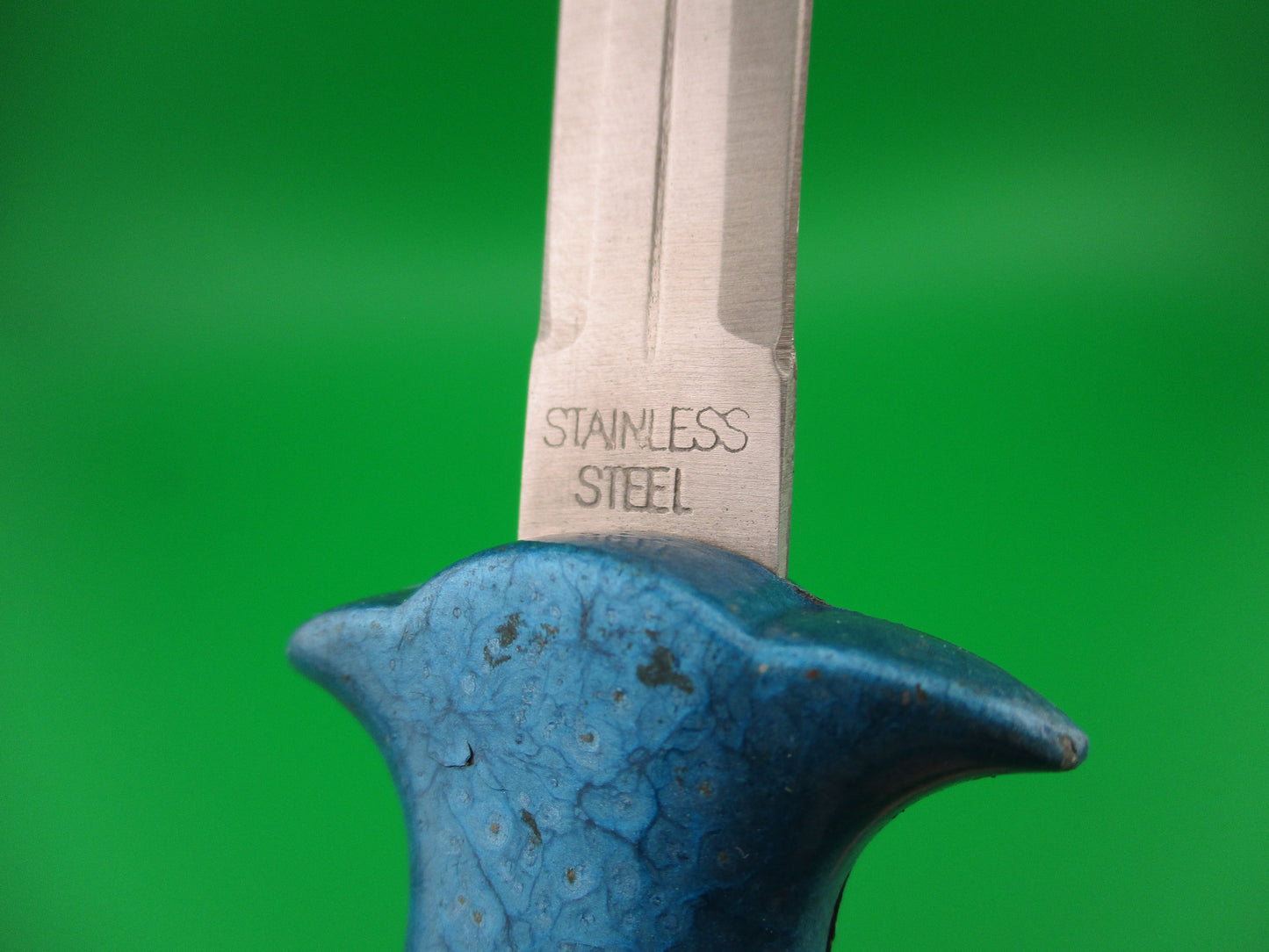STAINLESS STEEL 19cm Blue Asian OTF DA Dagger blade automatic knife