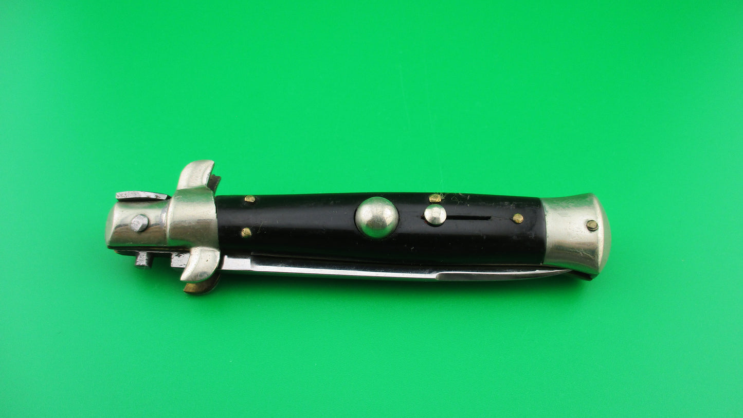 C. Jul Herbertz IMPORT 18cm Italian Transitional Stiletto Black switchblade knife
