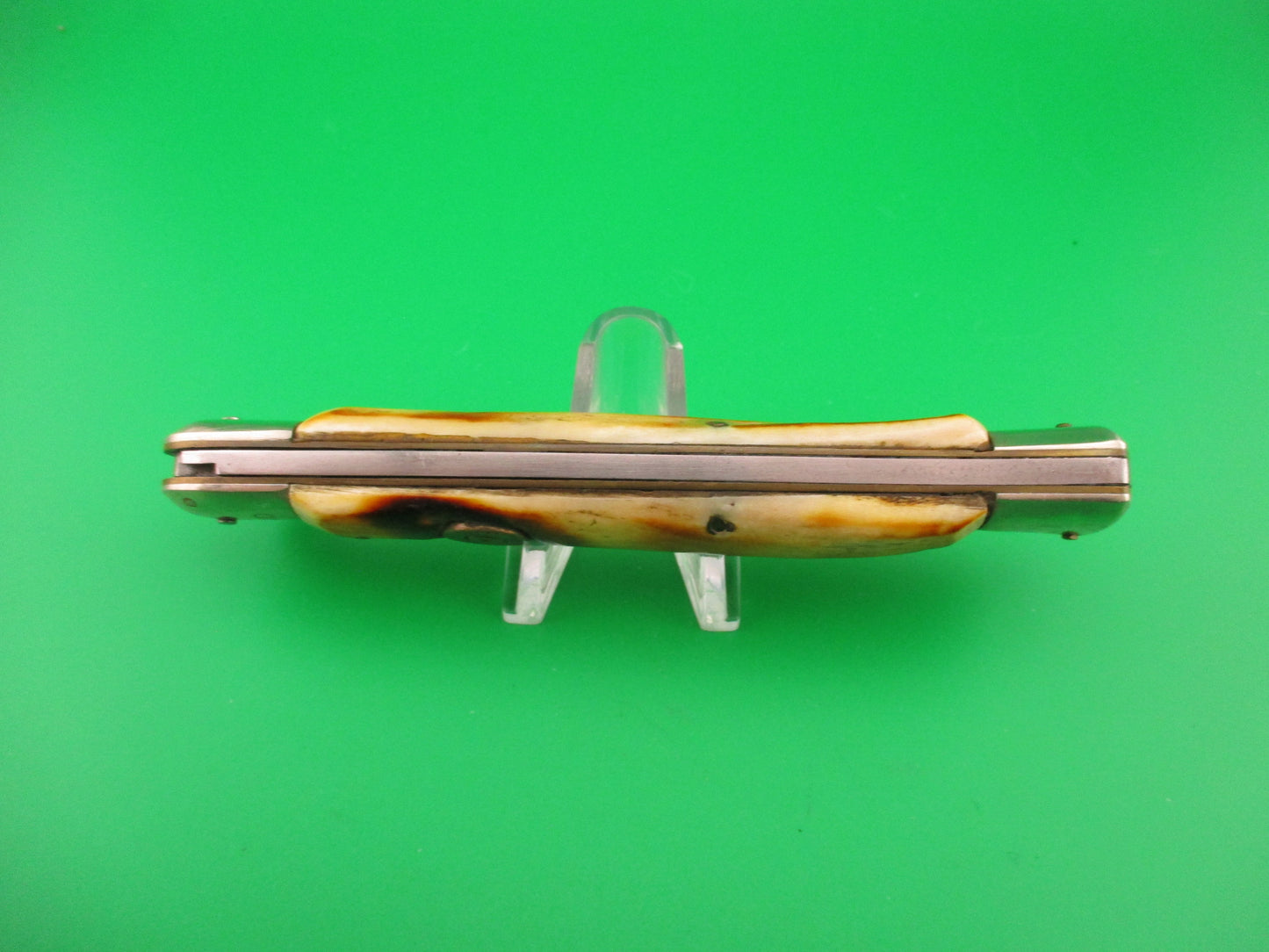 Rostfrei RAPID 25cm Italian Stag Knob manual Flip Open vintage knife 30-30 Win