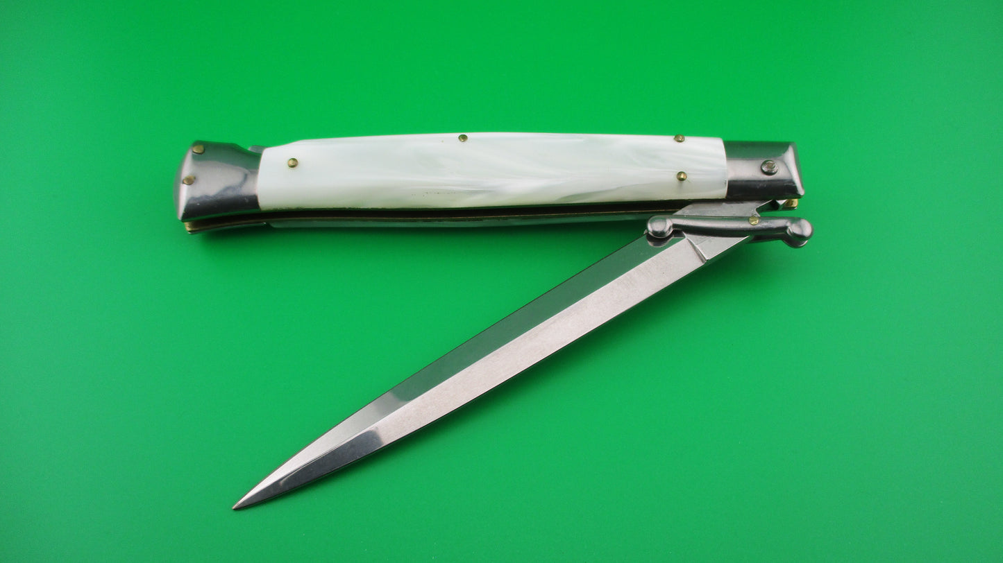FRANK B ITALY 28cm Italian Swing Guard Pearlex automatic knife