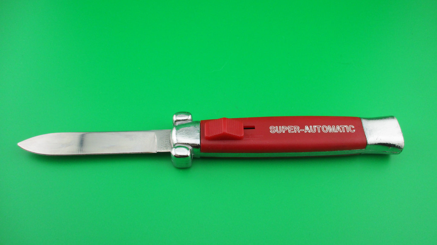 STAINLESS STEEL SUPER AUTOMATIC 20cm Vintage OTF Red automatic knife