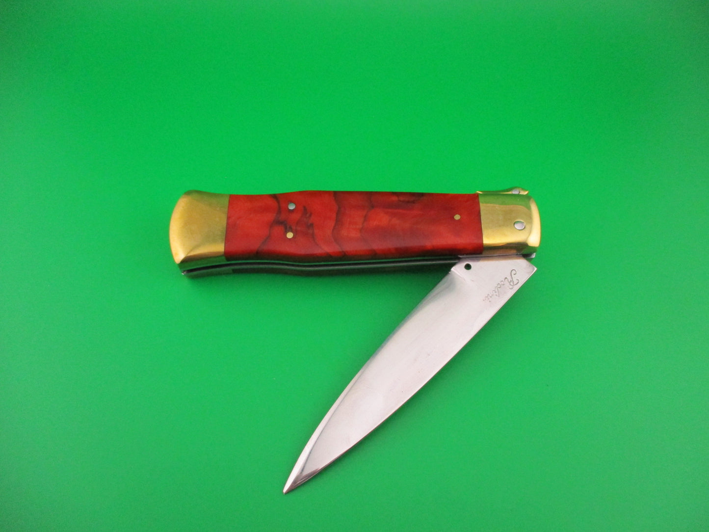 Rodini D.M. Dolphin 23cm Italian Hand made Fulcrum release propeller safety switchblade