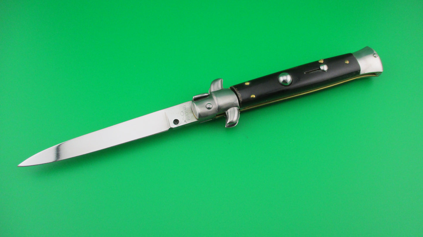 O ROSTFREI 22cm Italian Stiletto swivel bolster vintage automatic knife