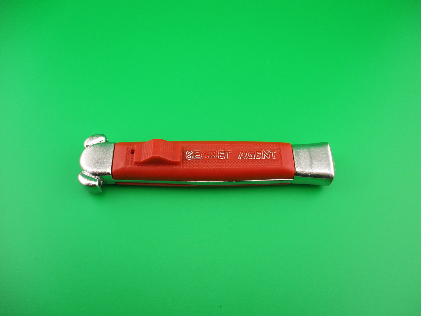 BELL SECRET AGENT 20cm Out the Front OTF DA automatic knife red/orange