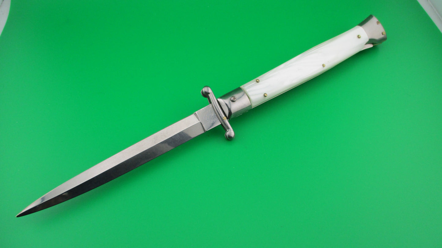 FRANK B ITALY 28cm Italian Swing Guard Pearlex automatic knife