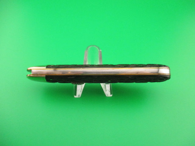 Flylock Hunter 11000 Large Single Black Wormgroove switchblade knife