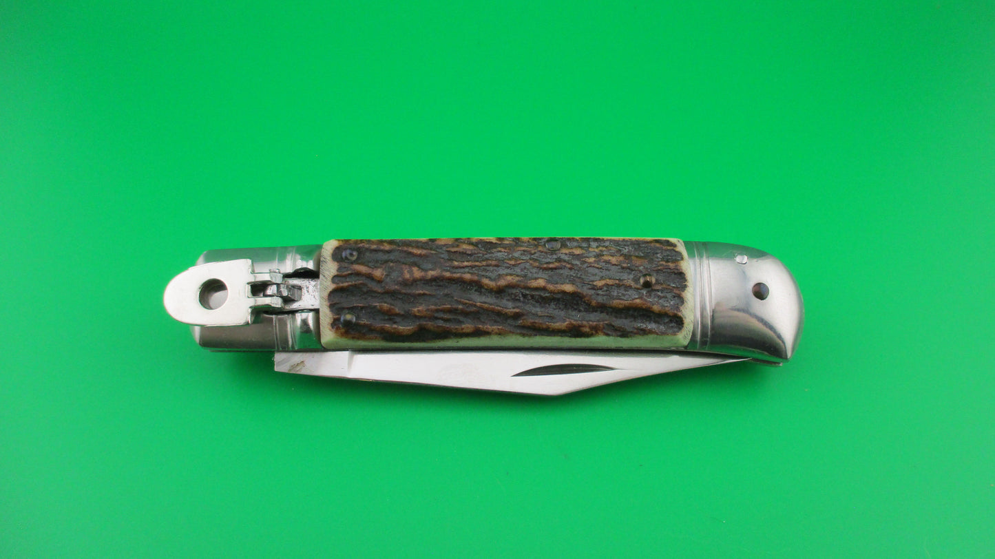 z Rostfrei 20cm Italian Lever Stag vintage switchblade knife