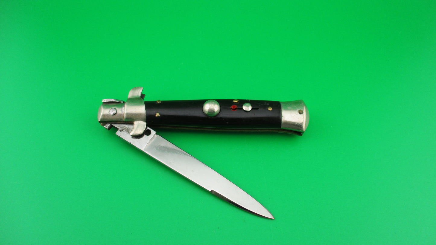 C. Jul Herbertz IMPORT 18cm Italian Transitional Stiletto Black switchblade knife