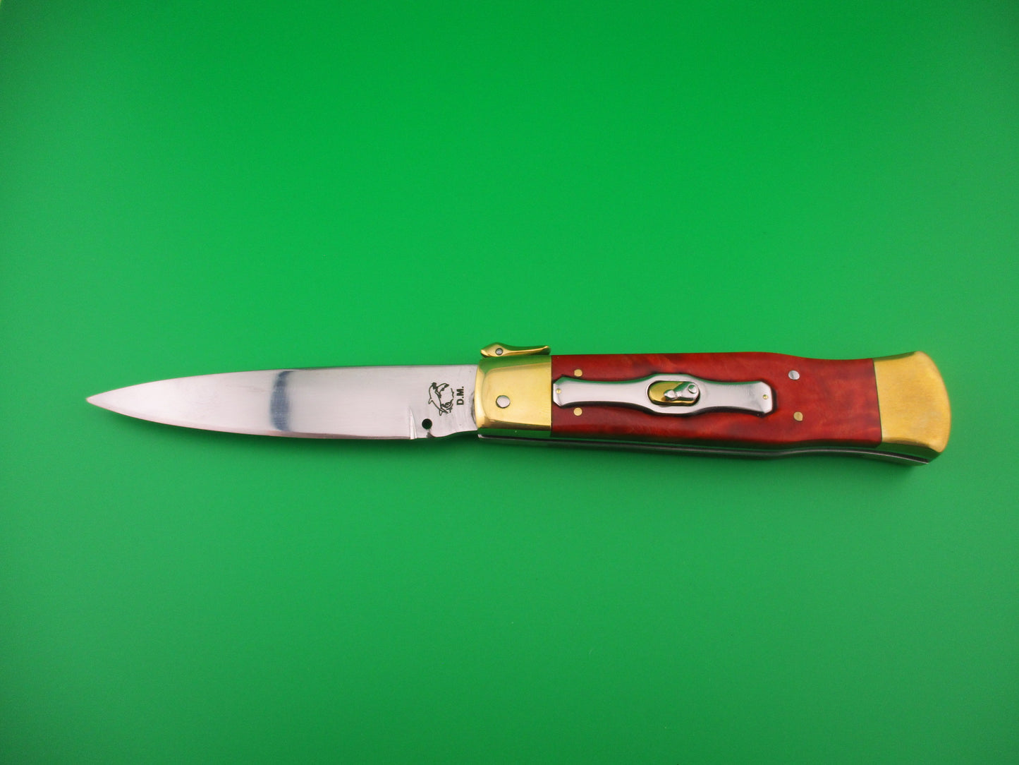 Rodini D.M. Dolphin 23cm Italian Hand made Fulcrum release propeller safety switchblade