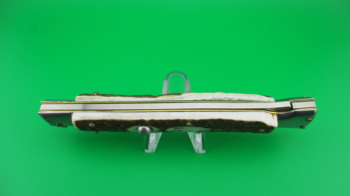 FRANK B ITALY D.M. Dolphin 28cm Italian Swing guard Stag automatic knife