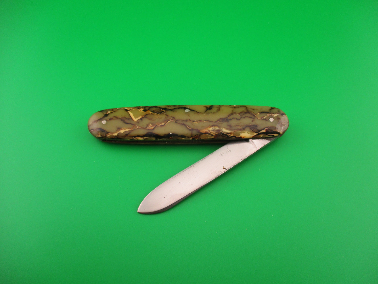 SCHRADE CUT CO Rare Large Single 3 3/4" Spear blade vintage automatic knife