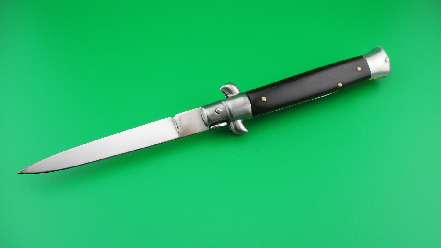 O ROSTFREI 22cm Italian Stiletto swivel bolster vintage automatic knife