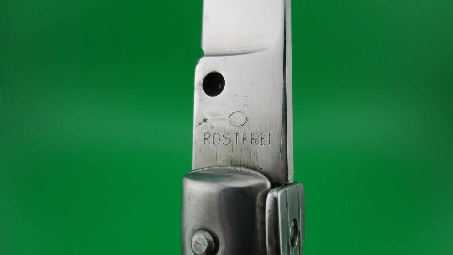 O ROSTFREI 22cm Italian Stiletto swivel bolster vintage automatic knife