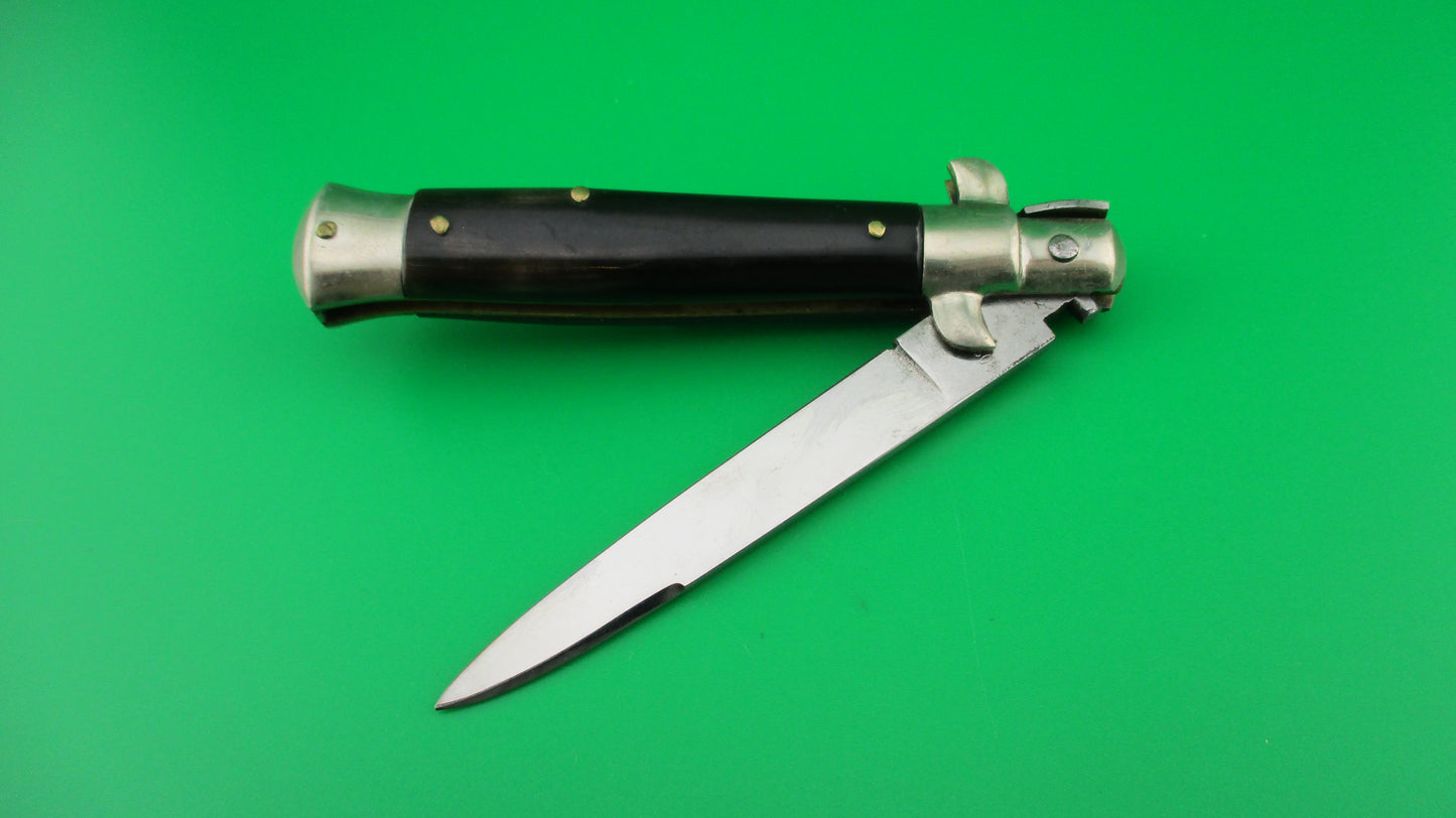 C. Jul Herbertz IMPORT 18cm Italian Transitional Stiletto Black switchblade knife