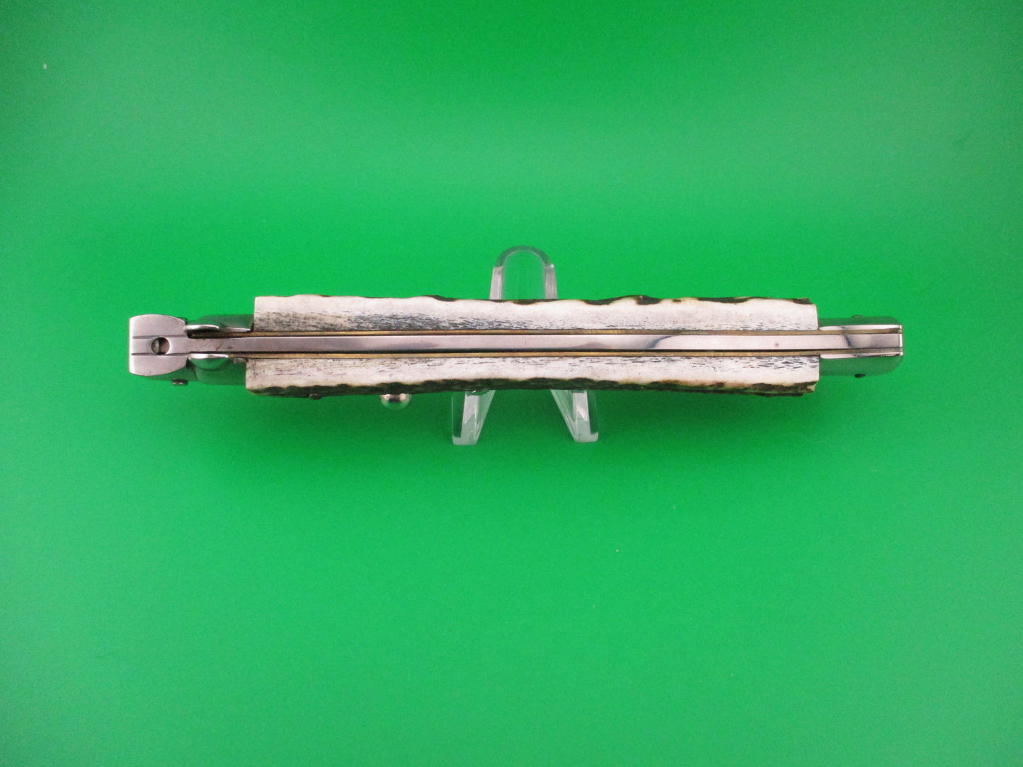 STILETTO ITALY 33cm Italian Swivel bolster Stag Bayonet automatic knife