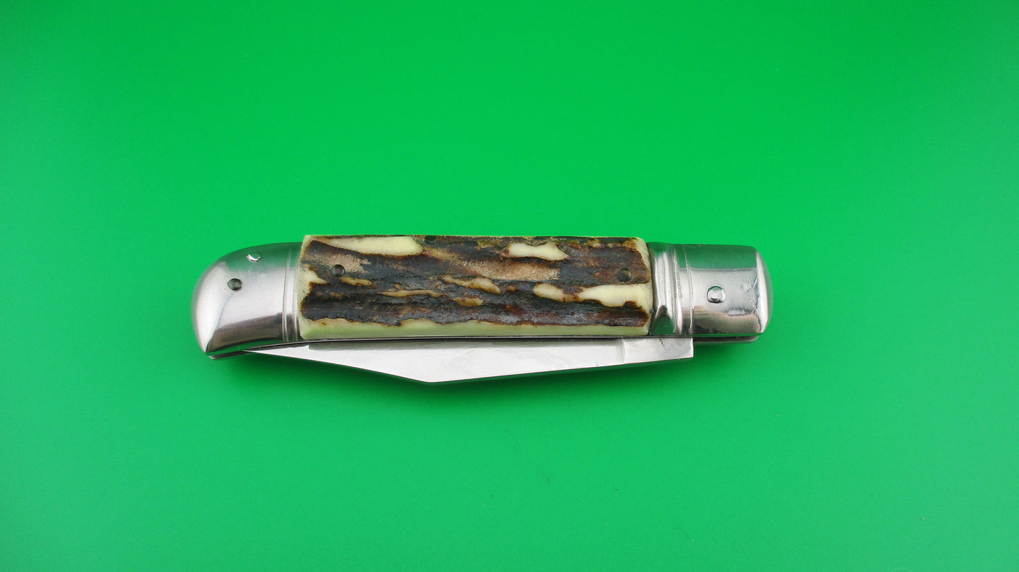 z Rostfrei 20cm Italian Lever Stag vintage switchblade knife
