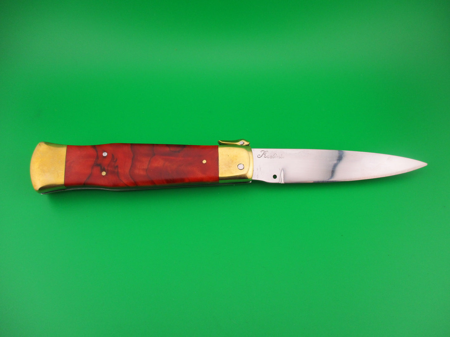 Rodini D.M. Dolphin 23cm Italian Hand made Fulcrum release propeller safety switchblade