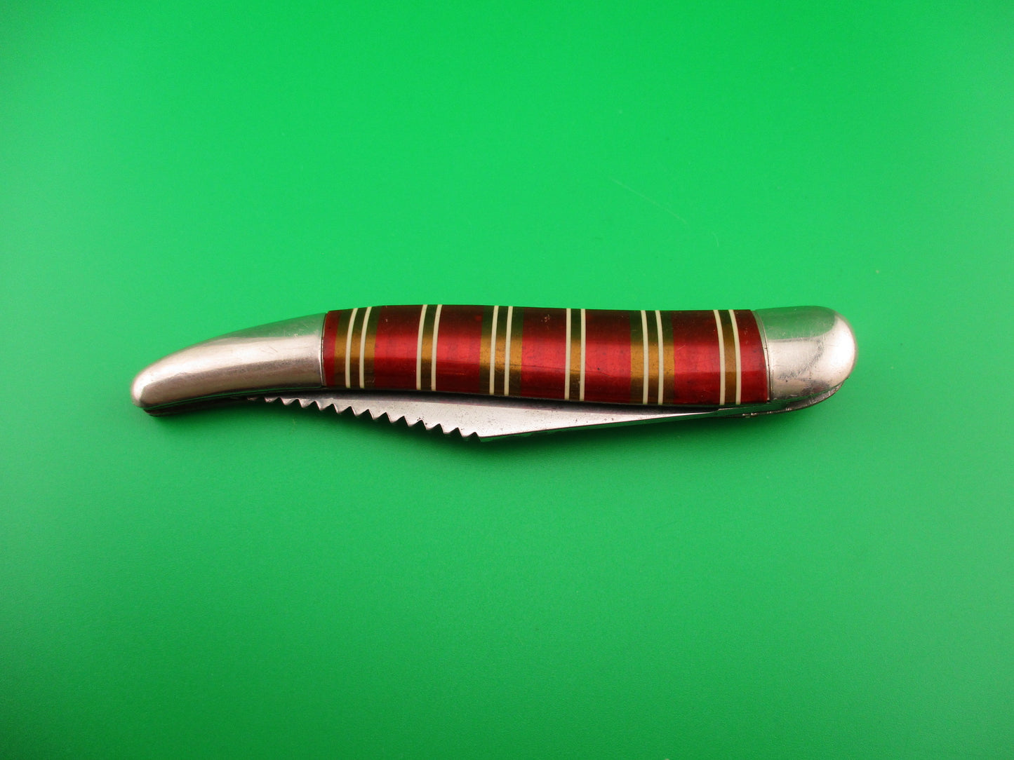 IMPERIAL Toothpick Candystripe Vintage switchblade knife fish scaler JM90PBFC