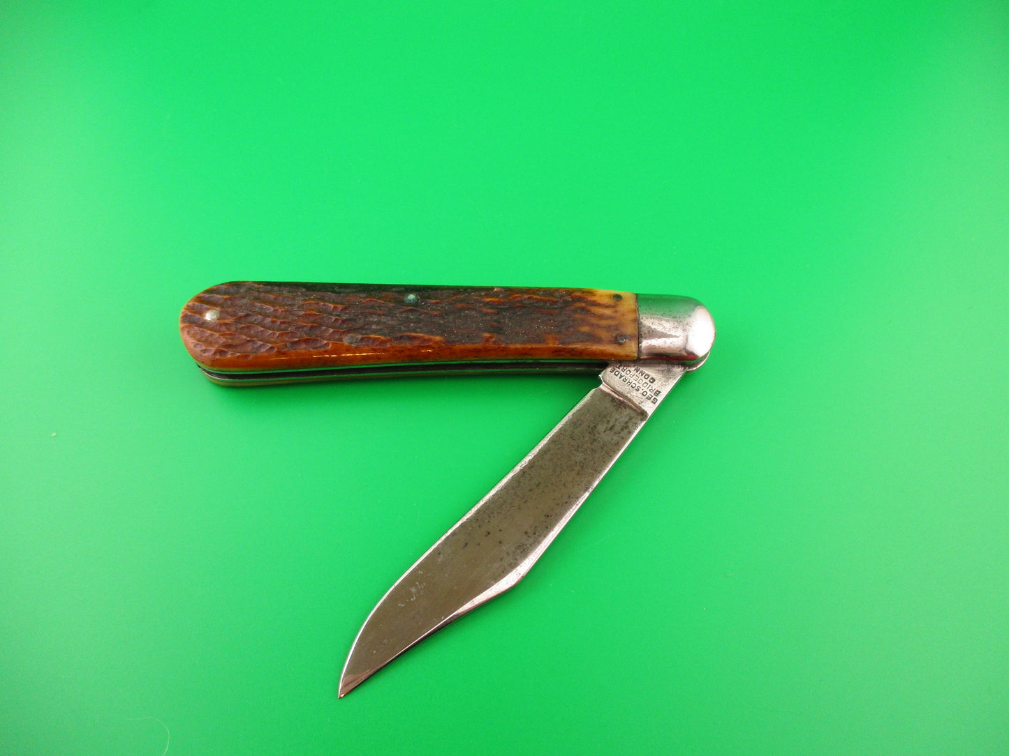 PRESTO #3000 Large Hunter Jigged bone Vintage automatic knife