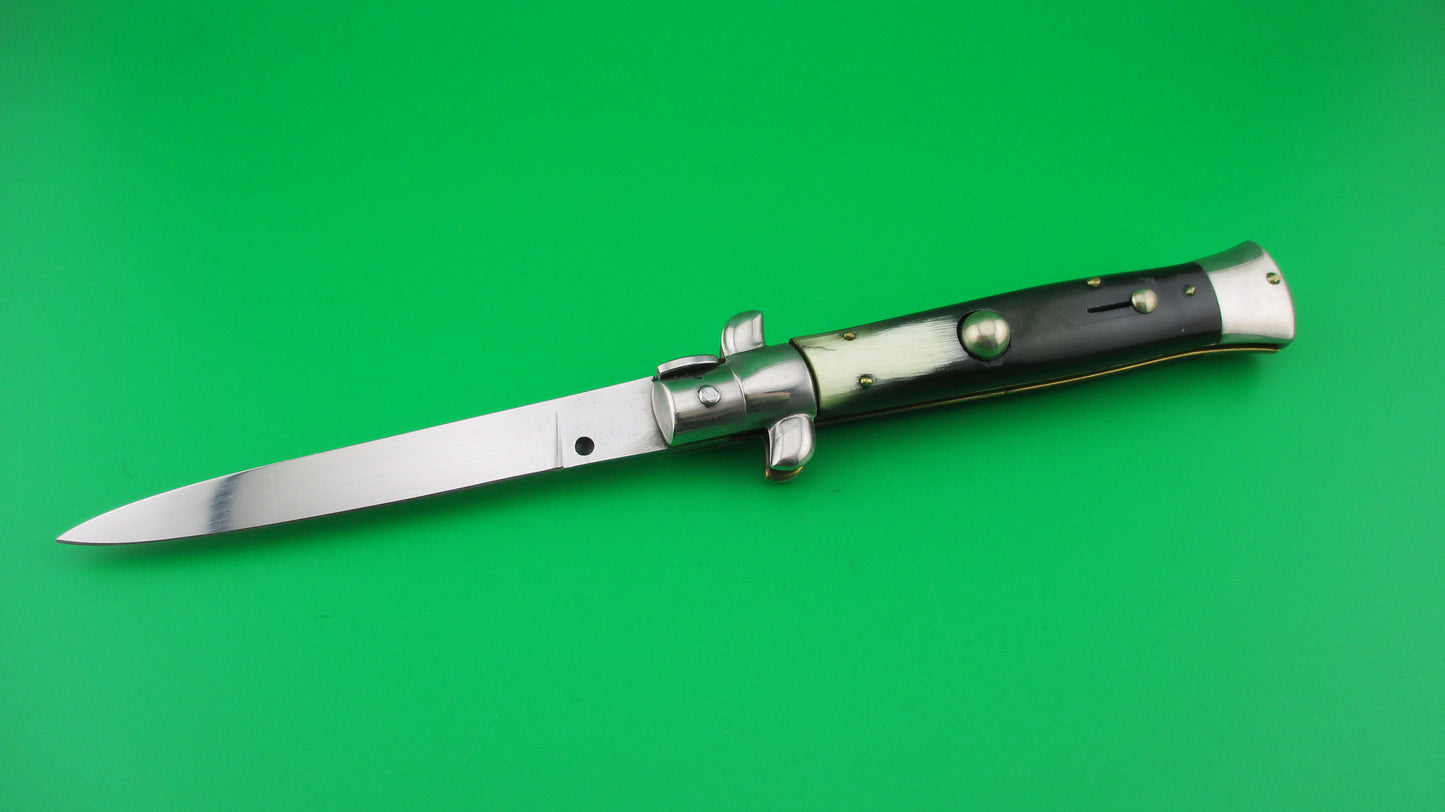 Rostfrei (slant) 20cm Italian transitional Stiletto vintage automatic knife