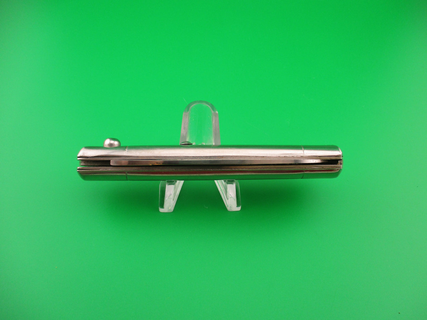 INOXID 20cm Italian All Metal Bolster Button Vintage automatic knife